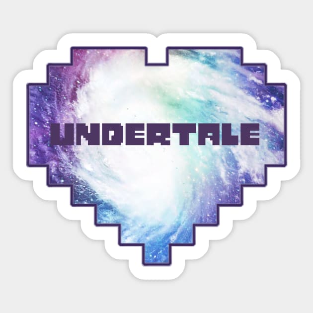 Undertale Logo Sticker by rainbowsunset